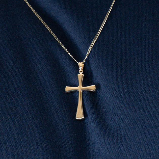 Jerusalem Cross Necklace Gold Cross Pendant Tiny Charm Necklace Chain  Necklace Simple Necklace Delicate Necklace Jewish Jewelry 