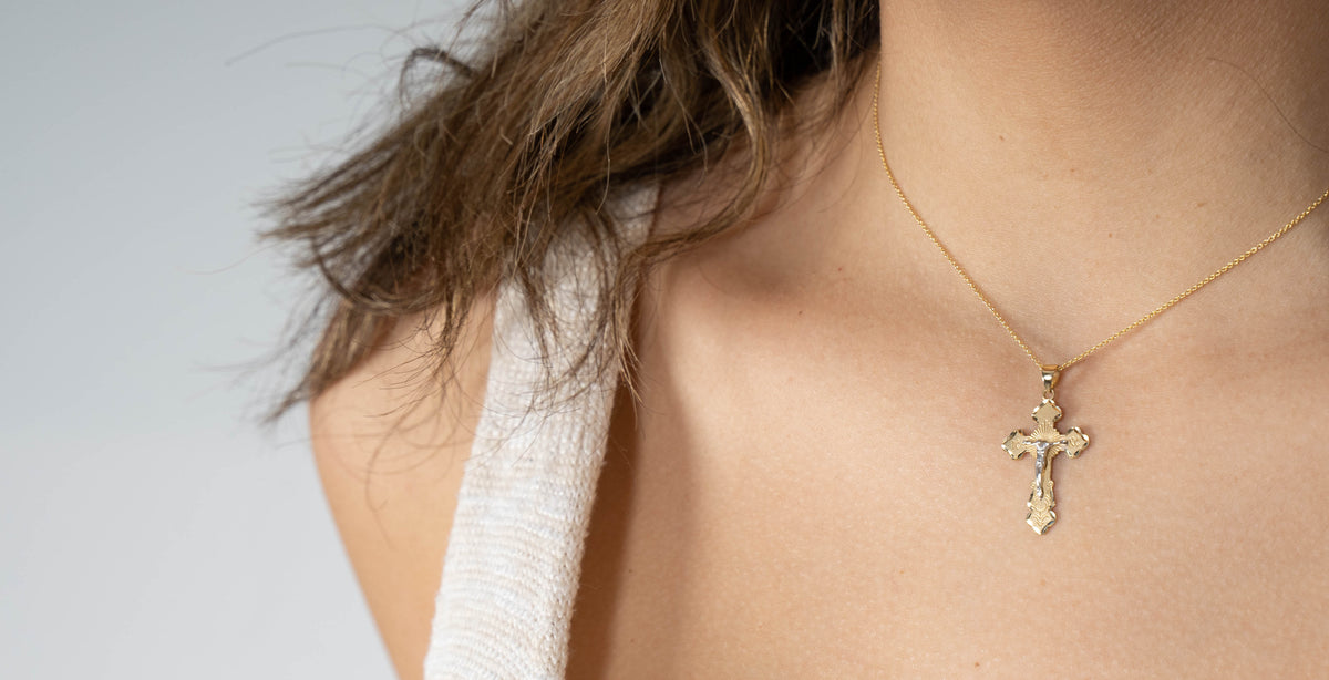 Stunning Jewelry America's Gold Crucifix Necklaces for Women