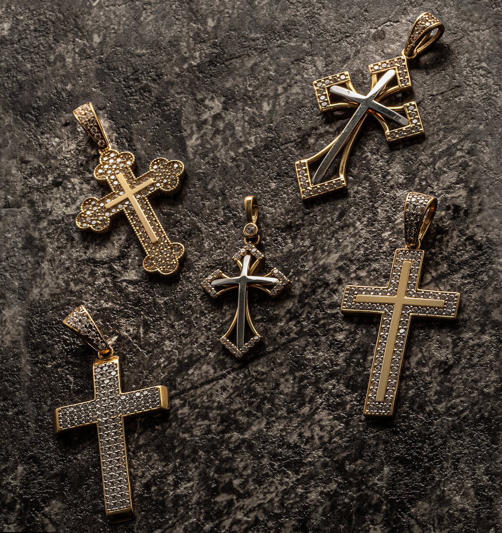 Gold Cross Pendant Collection