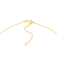 Load image into Gallery viewer, 14K Yellow Gold 1.4mm Long Anchor Adjustable Anchor Chain Choker Necklace with Spring Ring, 15 Inches
