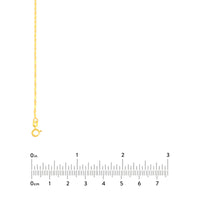 Load image into Gallery viewer, 14K Yellow Gold 1.4mm Long Anchor Adjustable Anchor Chain Choker Necklace with Spring Ring, 15 Inches
