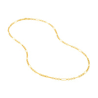 Load image into Gallery viewer, 14K Yellow Gold 2.8mm 6+1 Hollow Rolo Necklace with Lobster Lock, 18&quot;
