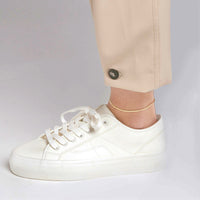 Load image into Gallery viewer, 14K Yellow Gold 2mm Serpentine Chain Anklet with Lobster Lock, 10 Inches
