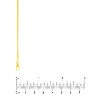 Load image into Gallery viewer, 14K Yellow Gold 2mm Serpentine Chain Anklet with Lobster Lock, 10 Inches
