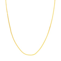 Load image into Gallery viewer, 14K Gold 2mm Serpentine Chain Necklace with Lobster Lock
