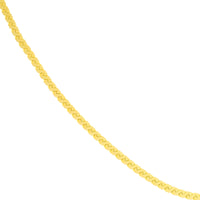 Load image into Gallery viewer, 14K Gold 2mm Serpentine Chain Necklace with Lobster Lock

