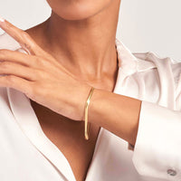 Load image into Gallery viewer, 14K Yellow Gold 3mm Oval Snake Chain Bracelet with Lobster Lock, 7.5 Inches
