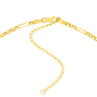 Load image into Gallery viewer, 14K Gold 6+1 Rolo Paper Clip Adjustable Choker Chain Necklace with Lobster Lock
