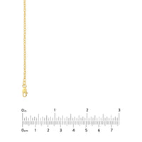 Load image into Gallery viewer, 14K Yellow Gold 1.8mm Designer Rolo Chain Textured Anklet with Lobster Lock, 10 Inches
