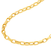Load image into Gallery viewer, 14K Gold Mini Rectangular Link Choker Chain 2mm Necklace with Lobster Lock
