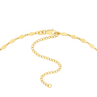 Load image into Gallery viewer, 14K Gold Mirror Diamond Shape Link Choker Chain Necklace with Lobster Lock, 16&quot;
