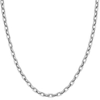 Load image into Gallery viewer, 14K Gold 5mm Octagon Shaped Long Link Chain Rolo Cable Necklace with Lobster Lock - Yellow Gold or White Gold
