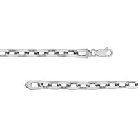 Load image into Gallery viewer, 14K Gold 5mm Octagon Shaped Long Link Chain Rolo Cable Necklace with Lobster Lock - Yellow Gold or White Gold
