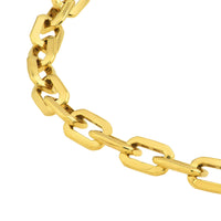 Load image into Gallery viewer, 14K Gold 5mm Octagon Shaped Long Link Chain Rolo Cable Necklace with Lobster Lock - Yellow Gold or White Gold
