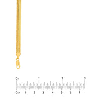 Load image into Gallery viewer, 14K Yellow Gold 6.5mm Hollow D/C Snake Chain Bracelet with Lobster Lock, 7.5&quot;
