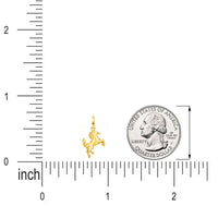 Load image into Gallery viewer, 14k Gold 3D Stallion Horse Pendant Necklace
