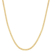 Load image into Gallery viewer, 14k Gold 3mm Concave Mariner Chain Necklace
