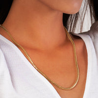 Load image into Gallery viewer, 14k Gold 4mm Diamond Cut Franco Chain Necklace
