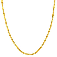 Load image into Gallery viewer, 14k Gold 4mm Diamond Cut Franco Chain Necklace
