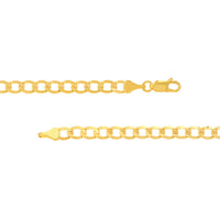 Load image into Gallery viewer, 14k Gold 4mm Hollow Cuban Link Chain Necklace
