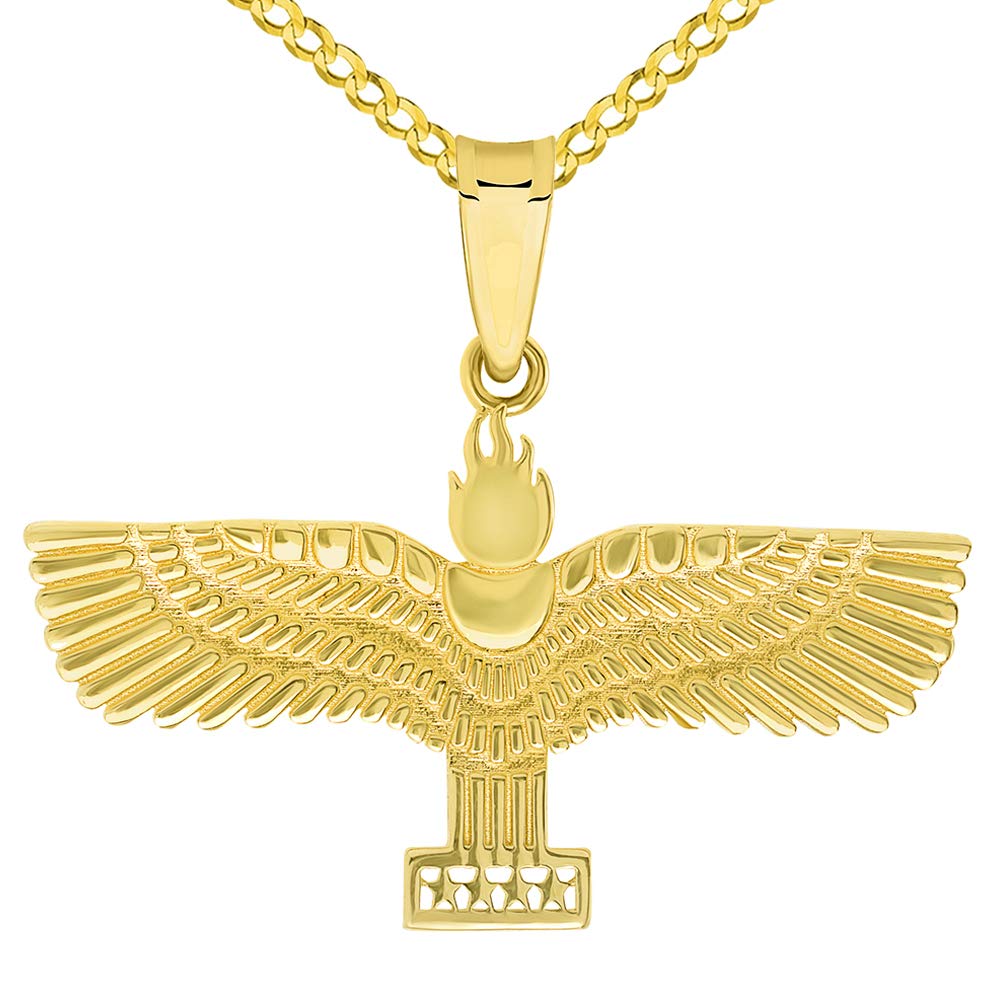 14k Gold Aramean-Syriac Flag Pendant Necklaces