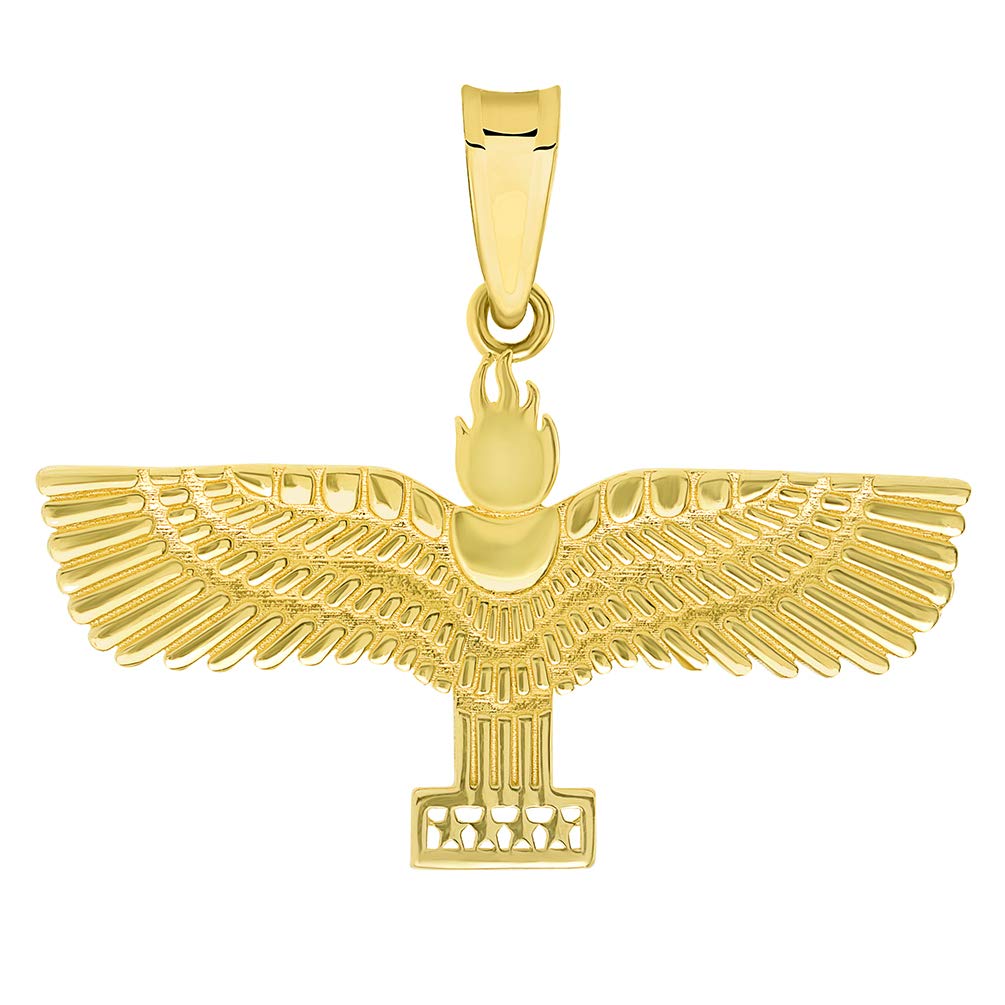 14k Gold Aramean-Syriac Flag Symbol Pendant