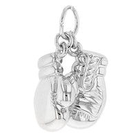 Load image into Gallery viewer, 14k Gold Boxing Gloves Sports Pendant Necklace
