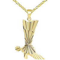 Load image into Gallery viewer, 14k Gold Cowboy Riding Boot Pendant Necklace
