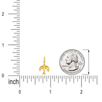 Load image into Gallery viewer, 14k Gold Dove Bird Flying Up Pendant Necklace
