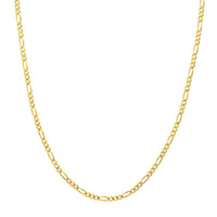 Load image into Gallery viewer, 14k Gold Hollow 1.5mm Figaro Chain Necklace
