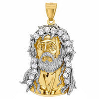 Load image into Gallery viewer, 14K Gold Jesus Christ Crown of Thorns Pendant
