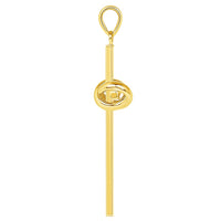 Load image into Gallery viewer, 14k Gold Love Knot Cross Pendant Necklaces
