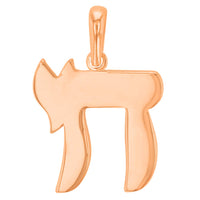 Load image into Gallery viewer, 14k Gold Plain and Simple Chai Pendant Necklace
