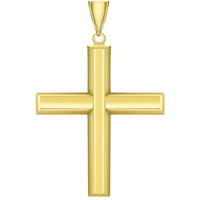 Load image into Gallery viewer, 14K Gold Religious Plain Cross Pendant Necklace
