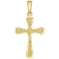 Load image into Gallery viewer, 14k Gold Rounded Edge Religious Cross Pendant
