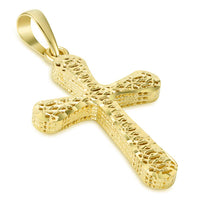 Load image into Gallery viewer, 14k Gold Rounded Edge Religious Cross Pendant
