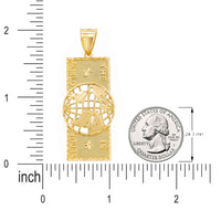 Load image into Gallery viewer, 14k Gold The World Is Yours Dollar Bill Pendant
