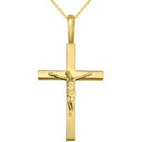 Load image into Gallery viewer, 14k Gold Traditional Crucifix Pendant Necklace

