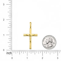 Load image into Gallery viewer, 14k Gold Traditional Crucifix Pendant Necklace
