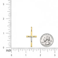 Load image into Gallery viewer, 14k Gold Traditional Crucifix Pendant Necklace
