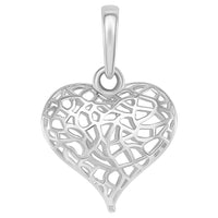 Load image into Gallery viewer, 14k-white-gold-3-d-open-puffed-heart-pendant
