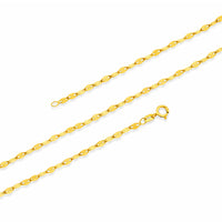 Load image into Gallery viewer, 14K Yellow Gold 2.5mm Mirror Chain Necklace
