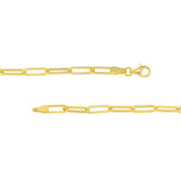 Load image into Gallery viewer, 14k Yellow Gold 5mm Paperclip Chain Bracelet
