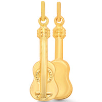 Load image into Gallery viewer, 14k Yellow Gold Acoustic Guitar Charm Pendant
