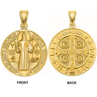 Load image into Gallery viewer, 14k Yellow Gold Benedict Medallion Pendant
