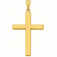 Load image into Gallery viewer, 14k Yellow Gold Cross Pendant with Black Onyx
