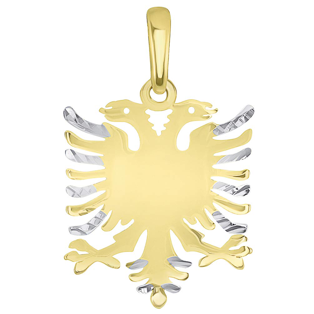 14k Yellow Gold Double-Headed Eagle Pendant