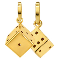 Load image into Gallery viewer, 14k Yellow Gold Mini Dice Pendant Necklace
