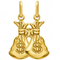 Load image into Gallery viewer, 14k Yellow Gold Money Bag Charm Pendant
