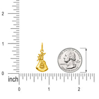 Load image into Gallery viewer, 14k Yellow Gold Money Bag Pendant Necklace

